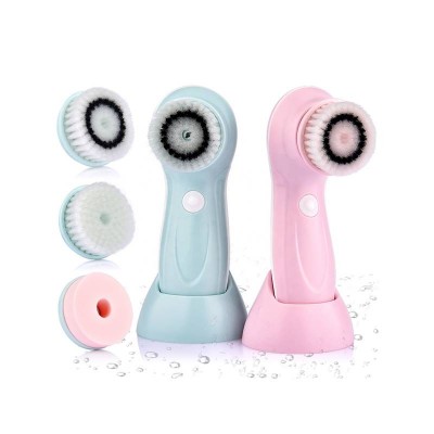 Portable deep clean 3 in 1 spin facial face brush electric waterproof face cleansing brush